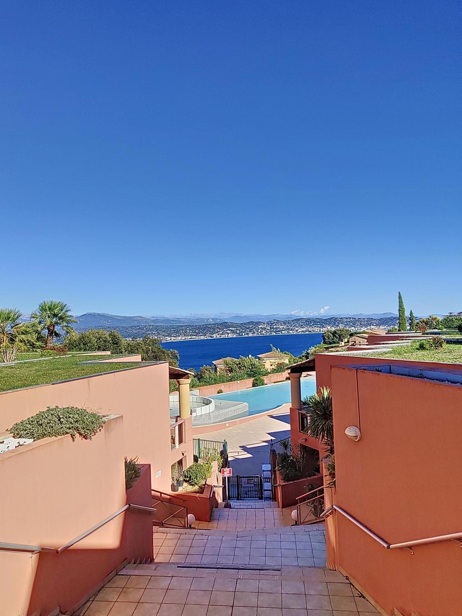 Ferienwohnung Vue Mer, Piscine, Free Parking Théoule-sur-Mer Exterior foto
