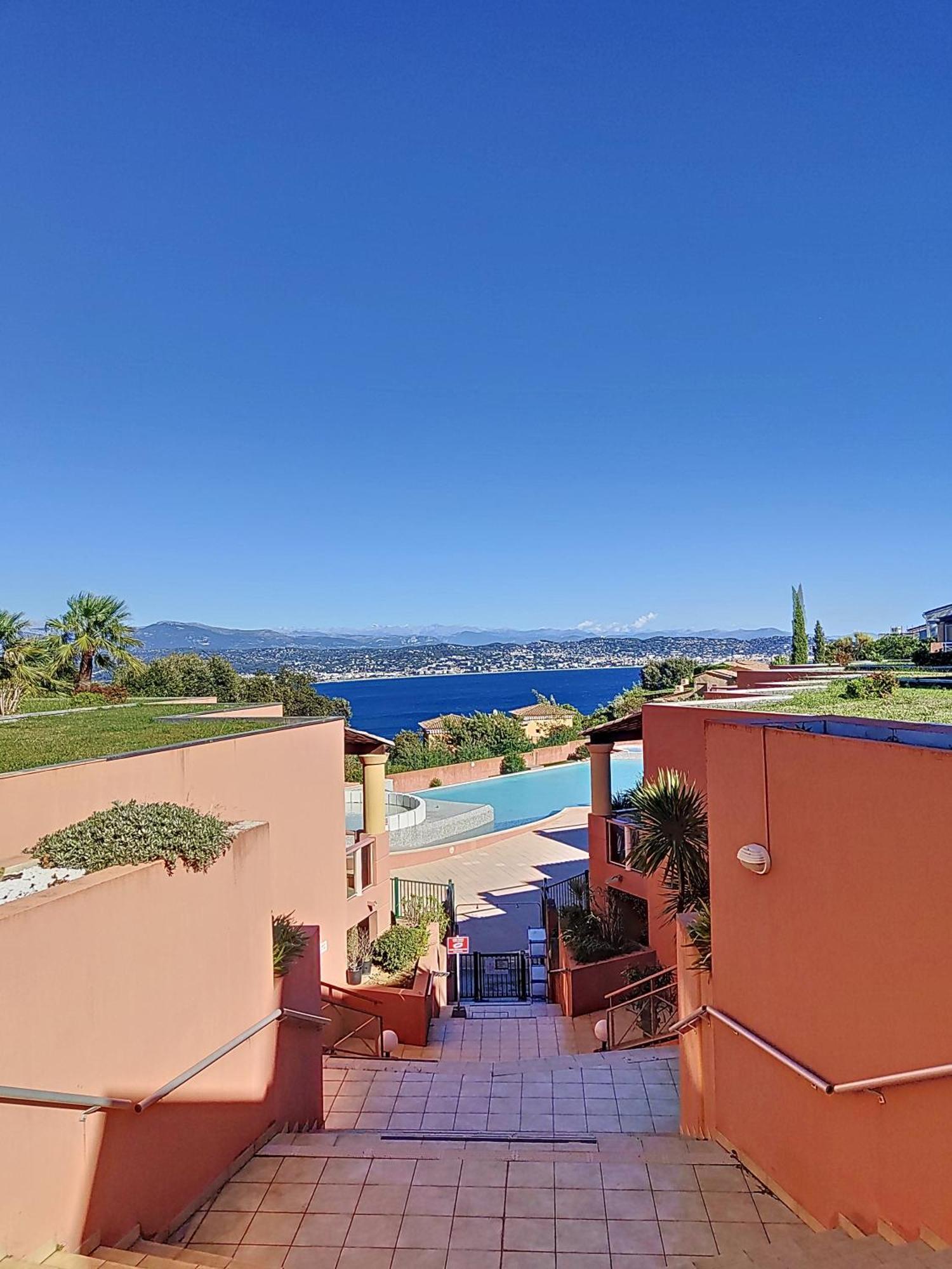 Ferienwohnung Vue Mer, Piscine, Free Parking Théoule-sur-Mer Exterior foto