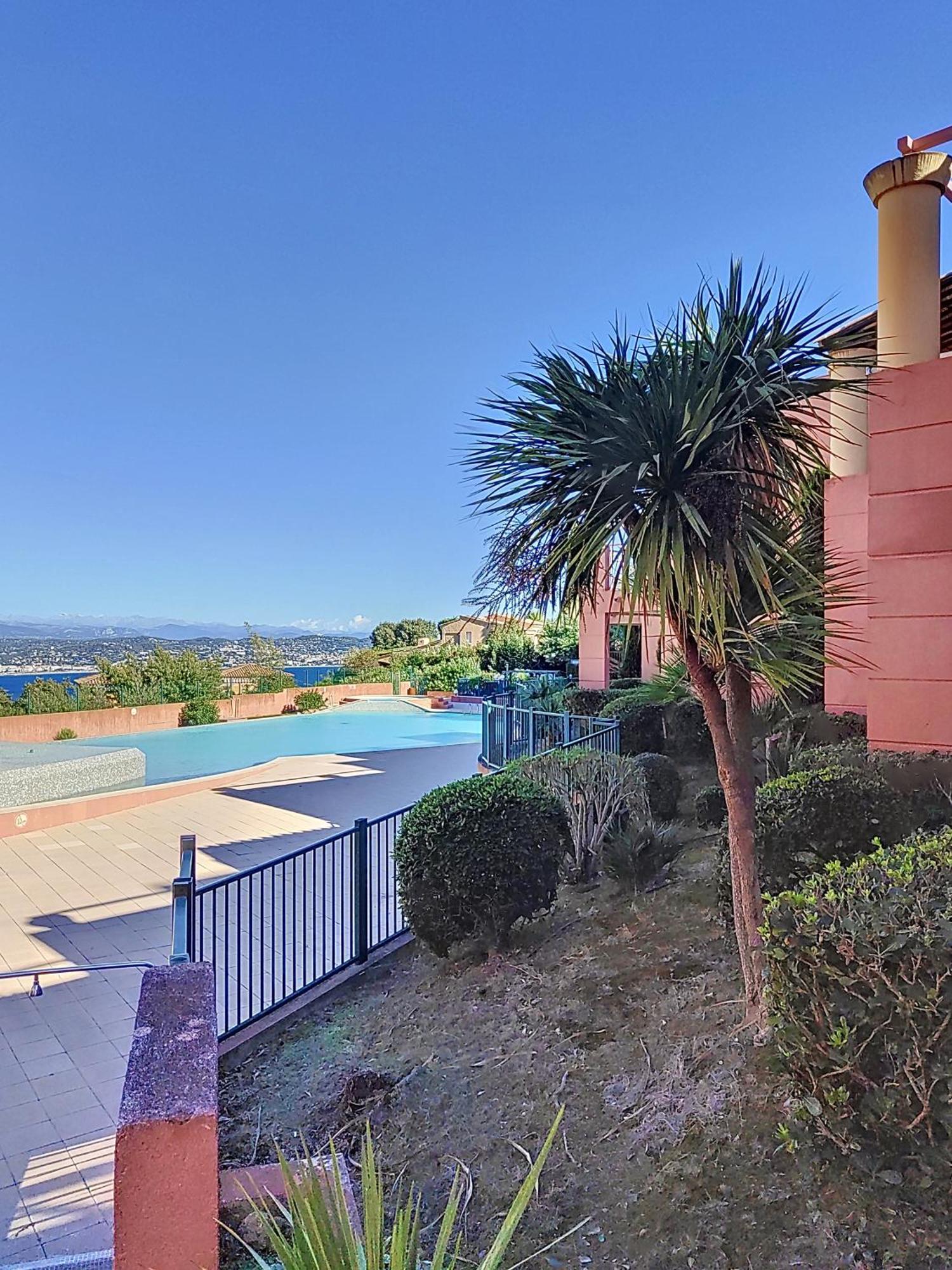 Ferienwohnung Vue Mer, Piscine, Free Parking Théoule-sur-Mer Exterior foto