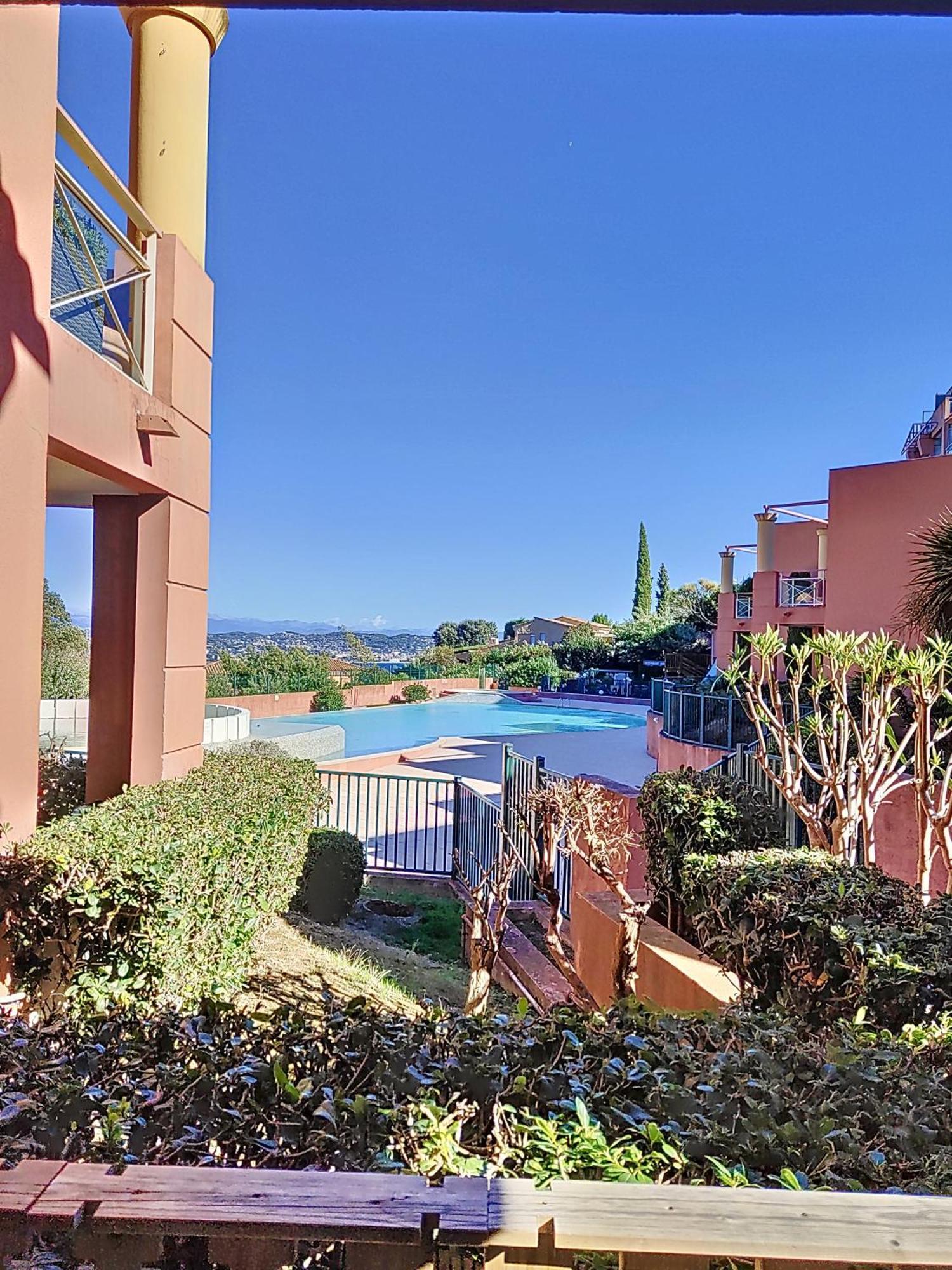 Ferienwohnung Vue Mer, Piscine, Free Parking Théoule-sur-Mer Exterior foto